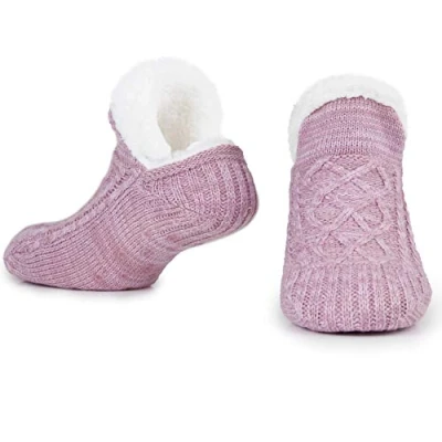 Image of CityComfort Slipper Socks for Women Teenagers, Cosy Warm Fleece Lined Bed Gifts Her (Lilac)