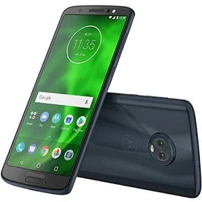 Image of Motorola Moto G6 Plus XT1926 64GB 5.9&quot;, Dual Sim, GSM Unlocked International Model, No (Black/Blue) (Renewed)