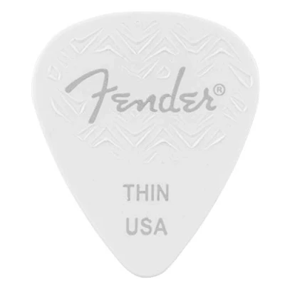 Image of Fender 351 Shape Wavelength Thin Picks Black (6 Pack) Set of