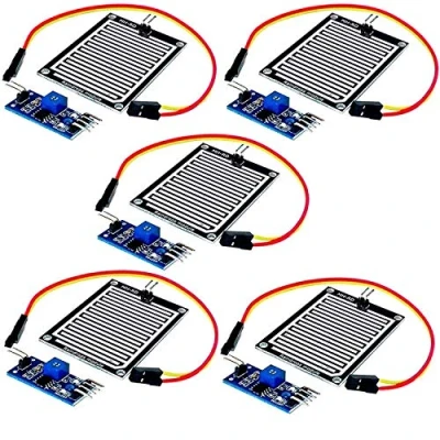 Image of AZDelivery 5 x Raindrop Snow Humidity Detection Controller Sensor Module compatible with Arduino Including E Book!