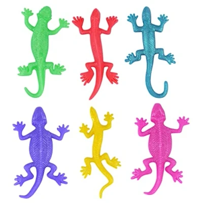 Image of Henbrandt 12 STRETCHY LIZARDS GREAT PARTY BAG TOYS (LIZARDS ONE COLOUR)