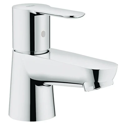 Image of GROHE Bauedge Pillar Tap 1/2&quot; Xs Size Chrome 20421000