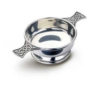 Image of Celtic Quaich Bowl Size 3&#039; inch Scottish Cup, Gaelic Quaich, Highland Drinking Cup