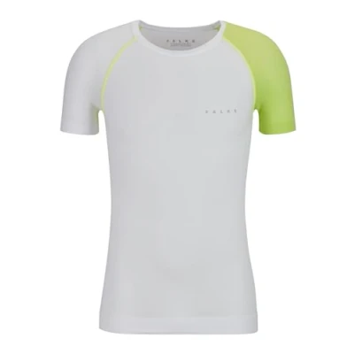 Image of FALKE Men&#039;s Ultralight Cool M S/S TS Functional Yarn Quick Dry 1 Piece Base Layer Top, White (White 2860) Trend, L