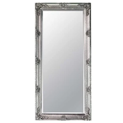 Image of MirrorOutlet,GL008 M Milton Manor Large silver Antique Design wall mirror 5ft5 x 2ft7 (168cm 78cm)