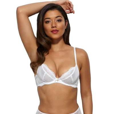 Image of Gossard Superboost NON Padded Plunge BRA Underwired bra, Women&#039;s, Size: 32D, Weiß