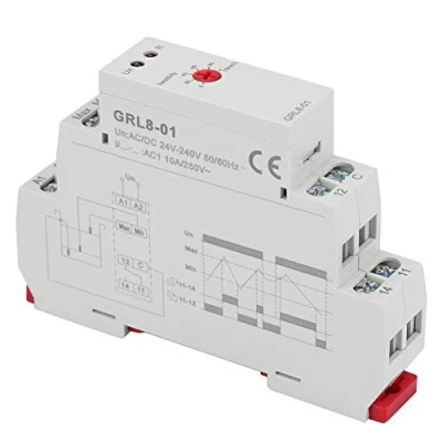 Image of Hilitand GRL8 01 Water Level Controller, 10A (AC/DC 24V 240V), Automatic, 2 Control Mode, 240nF 100nF Distributed Capacitance, 35mm DIN Rail Mount