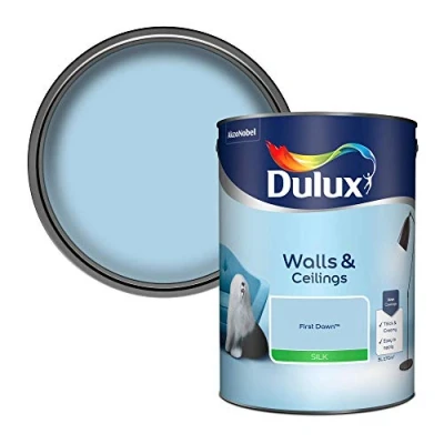 Image of Dulux Silk Emulsion Paint For Walls And Ceilings First Dawn 5L