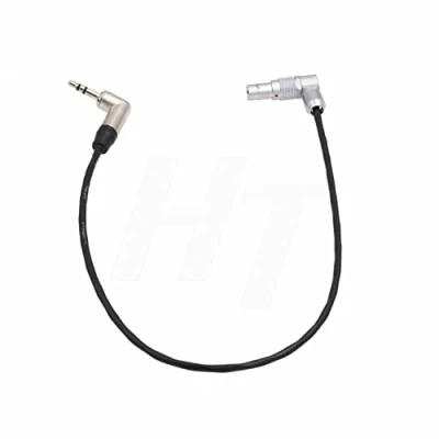 Image of HangTon Timecode Cable for Tentacle Sync to ARRI Alexa Mini Camera, TRS 3.5mm Rotated 5 Pin Right Angle Upwards