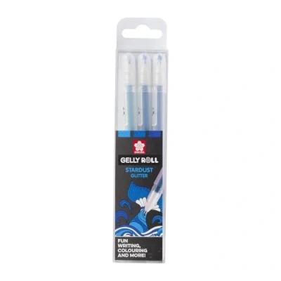Image of Sakura Gelly Roll Stardust set Ocean 3 colours (POXPGBSTA3C)