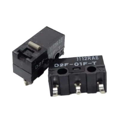 Image of Original Mouse Microswitch D2F 01F T Japan Gray 10M Clicks Micro Switches Button Maintenance Limit 10 Million 0.75N