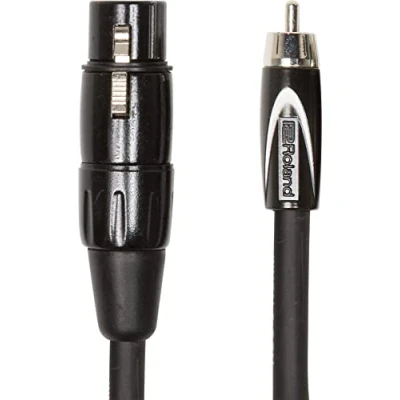 Image of Roland Black Series Interconnect Cable—Xlr Female To Rca, 10Ft / 3M Rcc 10 Rcxf