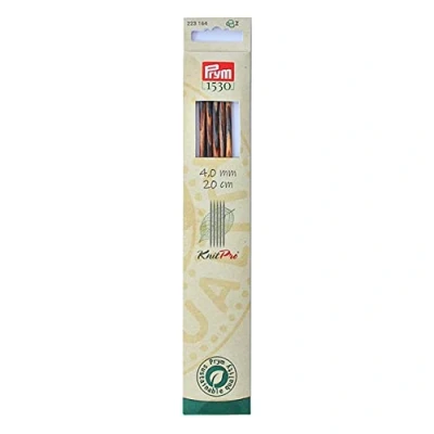 Image of Prym Stocking Knitting Needle, Wood, Multicoloured, 4 mm