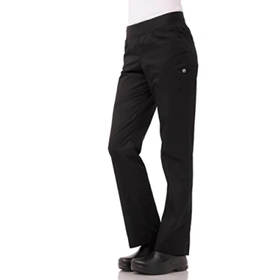 Image of Chef Works Women&#039;s Lightweight Slim Pants, Black, M