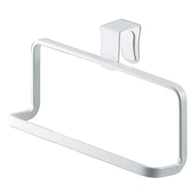 Image of Yamazaki Towel Hanger, Alloy Steel, White, Standard Size