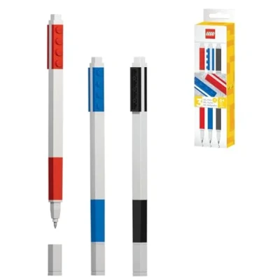 Image of Lego LE51513 3 Pack Gel Pens, Assorted Colours