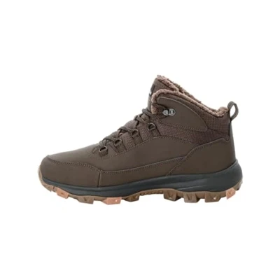 Image of Jack Wolfskin Everquest Texapore MID Hiking shoes, Men&#039;s, Size: 7.5, Cold coffee Leather and textile