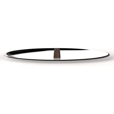 Image of Alessi PU200/28 edo Lid with Knob, Stainless Steel, Brown