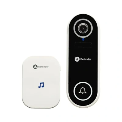 Image of Defender Video Doorbell Wi Fi HD 1080p 2 Way Audio Police Preferred Specification