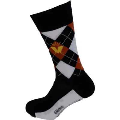 Image of Mazeys Mens Classic Officially Licensed Rock Socks Size 7 to 11(Madness Argyle Rust)