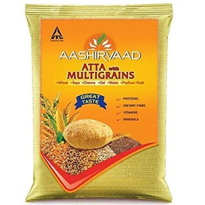 Image of Aashirvaad Atta Multigrain 10 kg Nutritious and Healthy 100% Pure Natural Supports Immunity Chakki