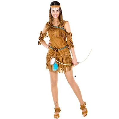 Image of TecTake dressforfun Women’s Costume Sexy Native American Lovely dress incl. wonderful headband and armlets (S no. 300549)