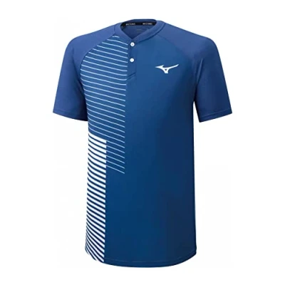 Image of Mizuno Shadow Polo, Unisex Adult, unisex_adult, K2GA0012, True Blue, M