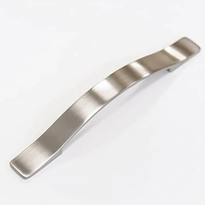 Image of 160mm Brushed Nickel Bridge Handle for Kitchen Cabinets Bathroom Bedroom Furniture Cupboards