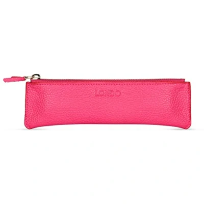 Image of LONDO Genuine Leather Pen Case with Zipper Closure, Pencil Pouch Stationery Bag, OTTO251