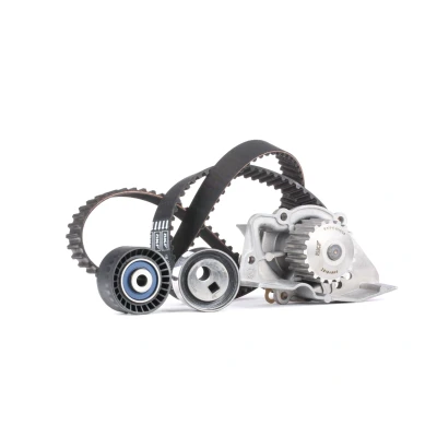 Image of N01025414, N01025420 Water Pump + Timing Belt Kit SKF VKMC 03213 with gaskets/seals 136 rounded tooth profile Plastic PEUGEOT: 306 Convertible