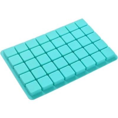 Image of Selecto Bake 40 Cavities Square Silicone Mould Chocolate Cake Baking Mold Candy Sweet Moulds Ice Cube Tray for Making
