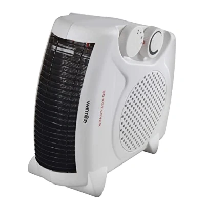 Image of Warmlite WL44001 Thermo Fan Heater with 2 Heat Settings and Overheat Protection, 2000W, White