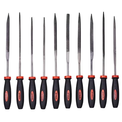 Image of Amtech E1650 10 Piece 140mm (5.5&quot;) Needle File Set