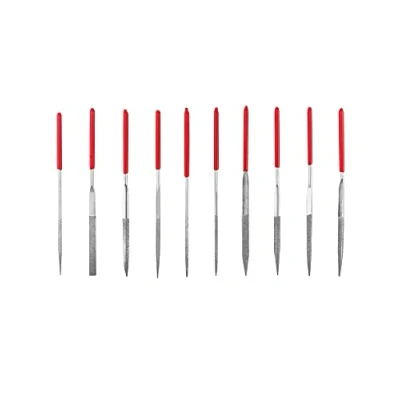 Image of QWORK® Needle File Set, 3x140mm Mini Modelling Files Diamond for Metal Plastic Glass Wood Jewelry Rough Carving, 10Pcs