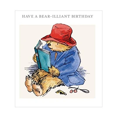Image of Paddington Bear Have A illiant Birthday Greetings Card with White Envelope Museum Collection