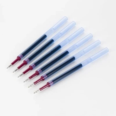 Image of Pentel Refill Ink for EnerGel Gel Pen, 0.3mm Needle Tip, Extra Fine, Blue Ink, Pack of 6 Refills