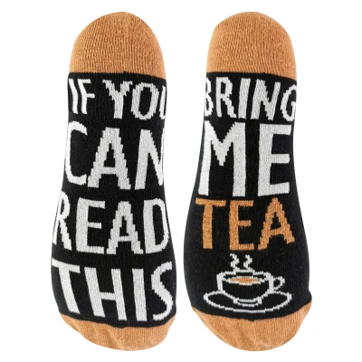 Image of Mens If You Can Read This Bring Me... Funky Theme Socks 1 Pair (4 8, Tea)