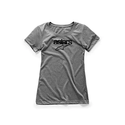 Image of Alpinestars, Women&#039;S Heritage Blaze Tee, Short Sleeve Shirt, Grey Heather, XXL, Woman