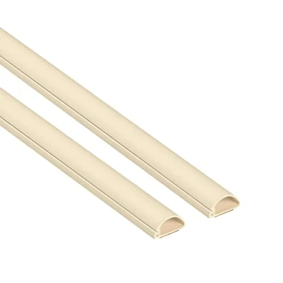 Image of D Line Micro+ Cable Trunking (2 Meter), Self Adhesive Covers, Electrical Tidy, Popular Management Solution, 20mm (W) x 10mm (H) 2 1 Meter Lengths Magnolia