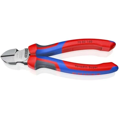 Image of Knipex Diagonal Cutter black atramentized, with multi component grips 160 mm 70 02