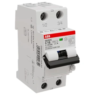 Image of ABB DS202C INT.DIFF.MAGN. 6KA 2P A C16 30MA