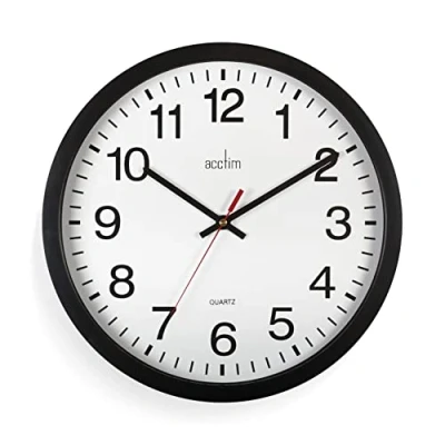 Image of Acctim 93/ 704B Controller Wall Clock, Black