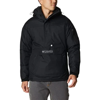 Image of Columbia Men&#039;s Challenger Insulated Pullover, Winter pullover jacket, Black, Size XS