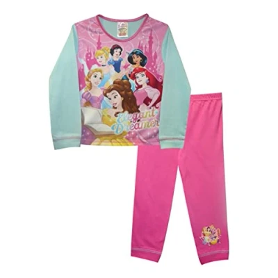 Image of TDP Children&#039;s Kids Girls Disney Princess Pyjamas PJs Sleepwear (18 24 Months) Pink