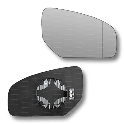 Image of Less4spares Replacement Wing Mirror Glass Right Compatible with Honda Civic 2012 2017 CLIP ON Driver Off side Heated Blind Spot
