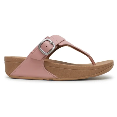 Image of Lulu Adjustable Leather Women&#039;s Toe Post Sandals