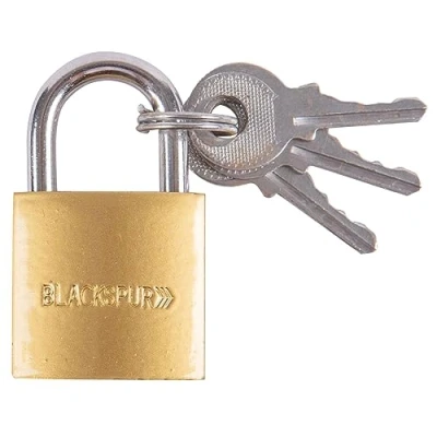 Image of Brass 2.5cm Iron Hardened Shackle Padlock By Blackspur