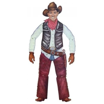 Image of Jointed Cowboy Cutout Pack of 2