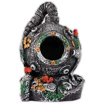 Image of Aqua One Diver Helmet Small 24cm x 15cm Aquarium Decoration Ornament