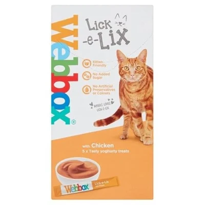 Image of Cats Delight Webbox Lick e lix With Chicken 5 x 15g Sachets (30 packs)